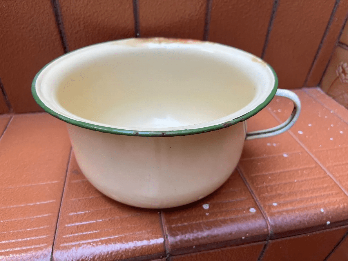 La Pelela enlozada y los baños que estaban a 50 metros de la casa